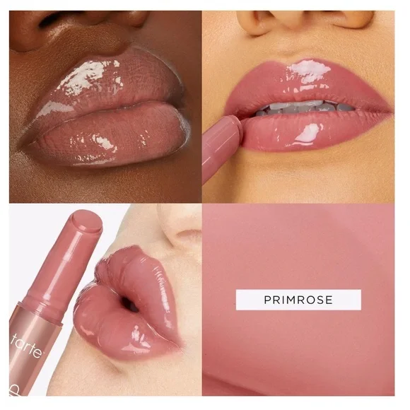 Primrose (Rosy Pink) Maracuja Juicy Lip Plump Tarte NIB NEW Glossy Plump Balm - Picture 4 of 12